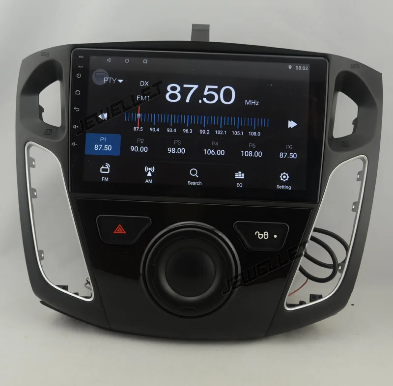 " четырехъядерный 1024*600 HD экран Android 8,1 Автомобильный gps Радио навигатор для ford Mondeo Focus C-Max
