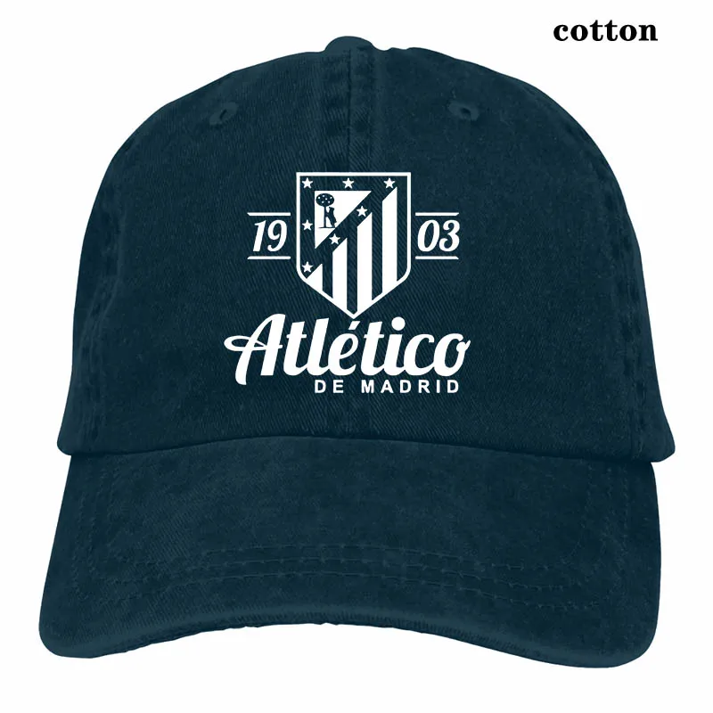 Атлетико Мадрид Espana Испания футбол бейсбольная кепка для мужчин и женщин Дальнобойщик шляпы Мода Регулируемая Кепка - Цвет: 3-Navy
