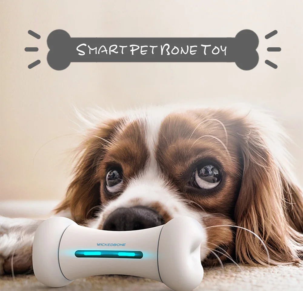  Wickedbone Smart Pet Emotional Interaction Bone Toy Smart Dog Cat Toys APP Control Pet's Emotions T - 32969436598