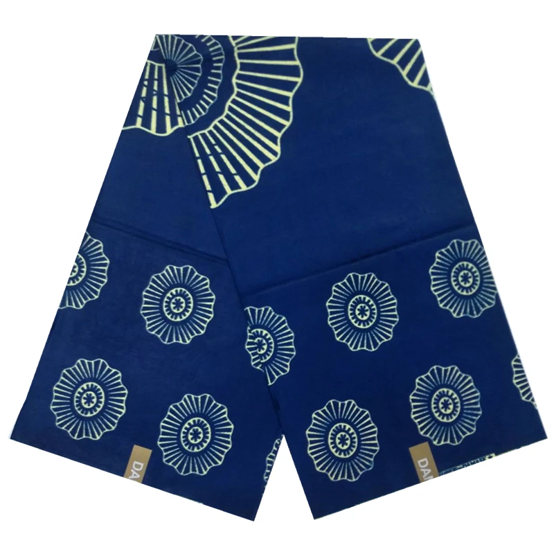 Оригинальная Настоящая Африканская ткань Базен Воск Принт ткань Анкара ткань хлопок Дамасская африканская Базен ткань для платья 6 ярдов 112406