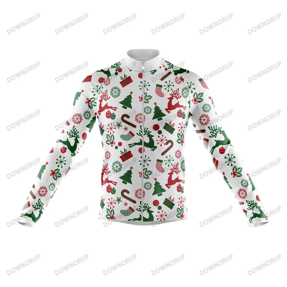 Festive Long Sleeve Men's Cycling Jersey - 16 Unique Styles