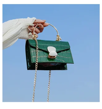 

Net red small bag female 2020 new Korean version of the stone texture crossbody bag chain Western fashion small square bag