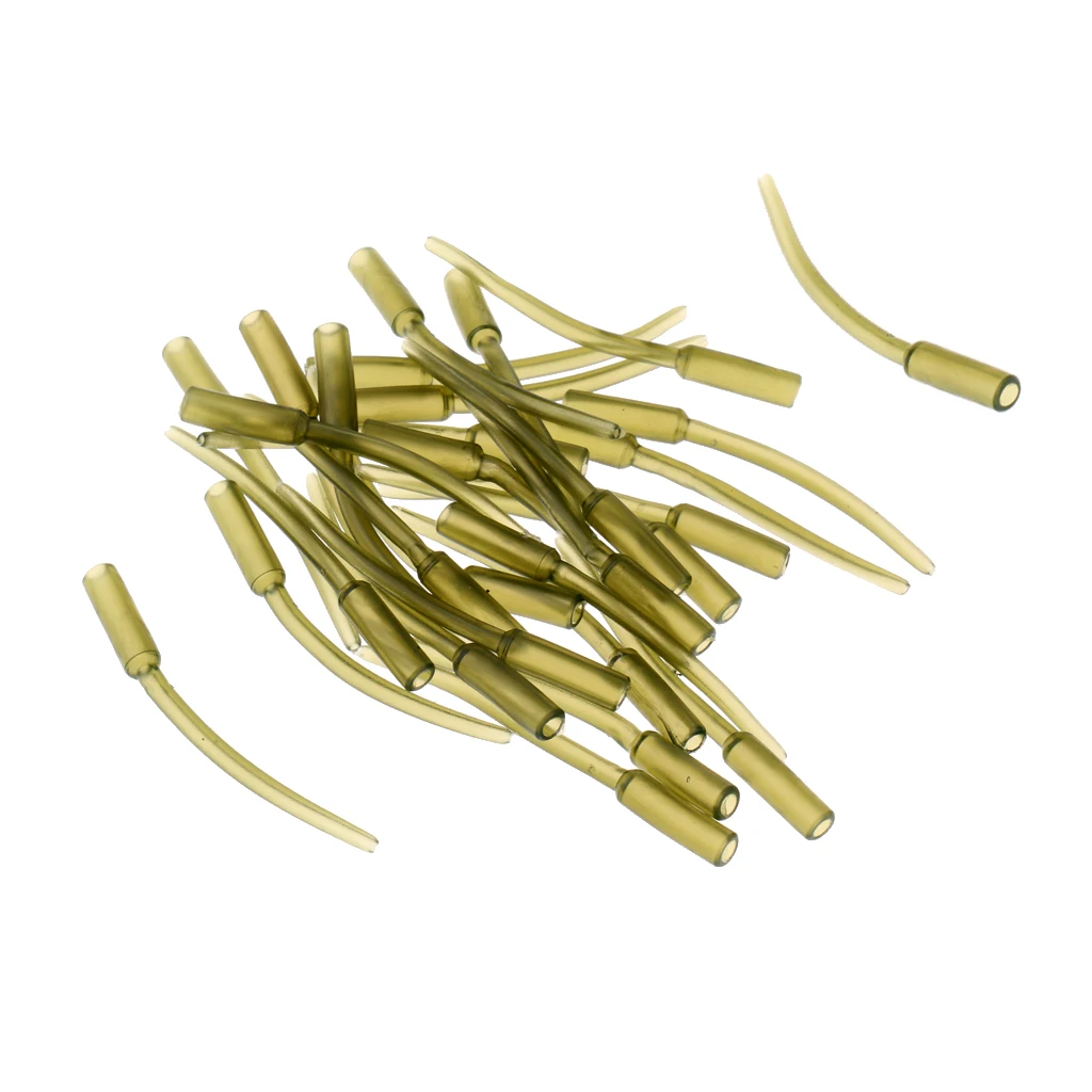 10/20/30pcs Angling Supplies Soft Plastic Inline Carp Coarse Lead Mould Inserts Tubes 60mm
