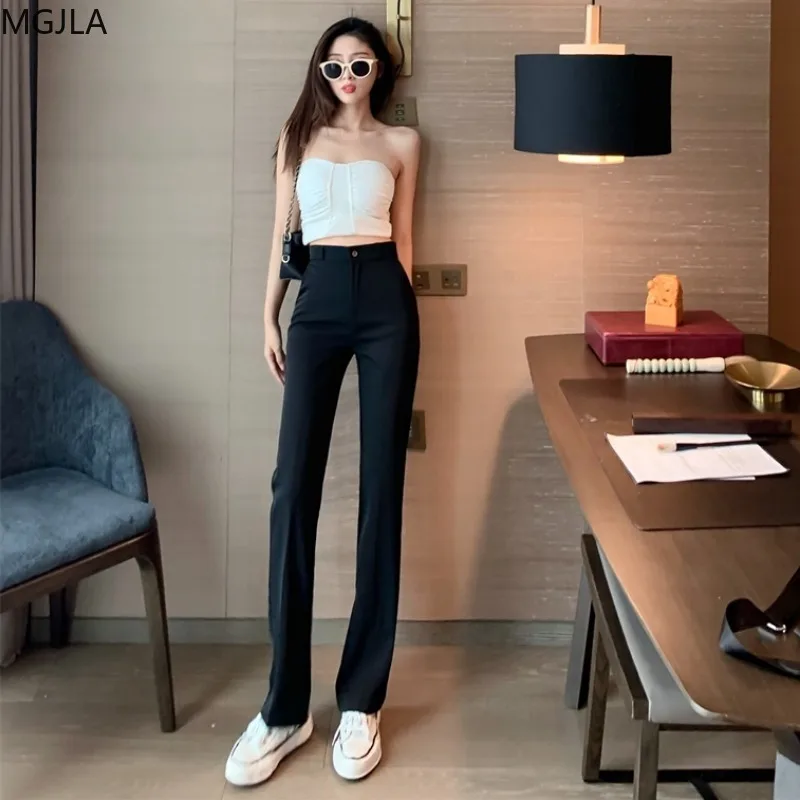 Summer Hong Kong Style Suit Pants High Waisted Slim Draping Straight Pants Slim Mops Pants Wide Leg Pants Women Pants
Summer Hong Kong Style Suit Pants High Waisted Slim Draping Straight Pants Slim Mops Pants Wide Leg Pants Women Pants