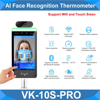 

Temperature Camera Face Recognition Temperature Detector Voice Alarm Fever Camera Wifi Touch Screen Bluetooth Mask Detcet