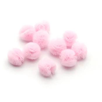 

David accessories 50pcs/lot 25mm Flower Chiffon Ball Hair Accessories DIY Sewing Garment Craft Supplies Materials,50Yc2522