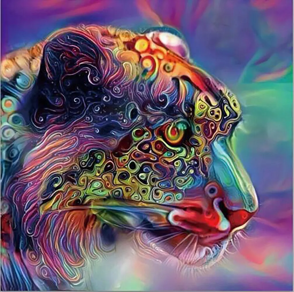 абстракционизм животные. радужный олень. абстрактная живопись зебра. Patrice murciano картины 2018. абстрактные картины с животными.