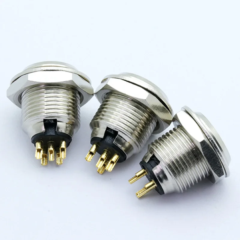 50pcs mini xlr connector tomada femea aviacao 01