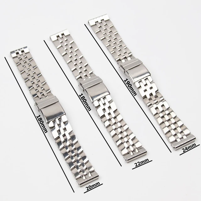 Breitling – bracelet de montre en acier inoxydable, métal solide, 20mm 22mm  24mm, 316L, pour A49350 AB042011 - AliExpress