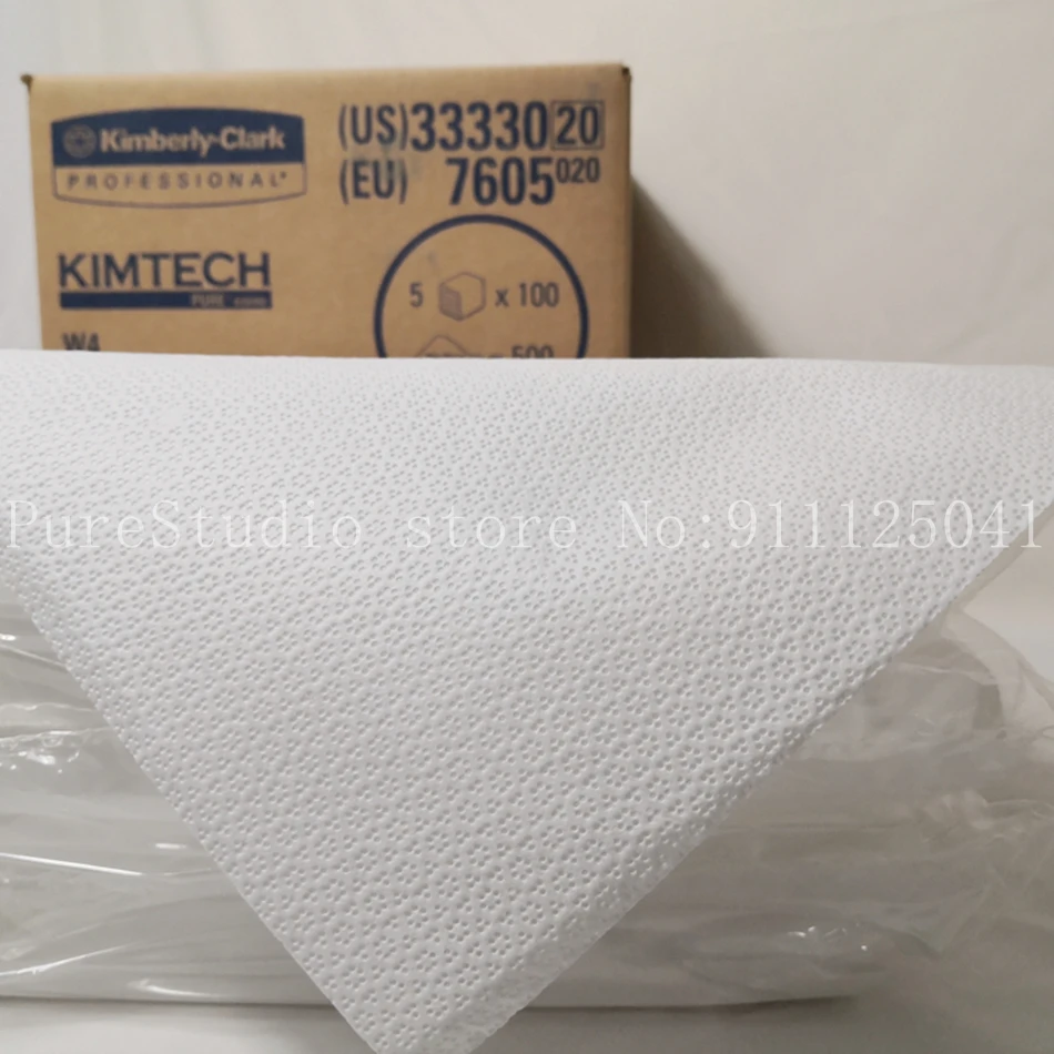 KIMTECH PURE-BRAND W4 Dust-free wiping cloth，for ISO Class10，12inches，30.5X30.5cm，33330，Polypropylene cleaning，free-shipping
