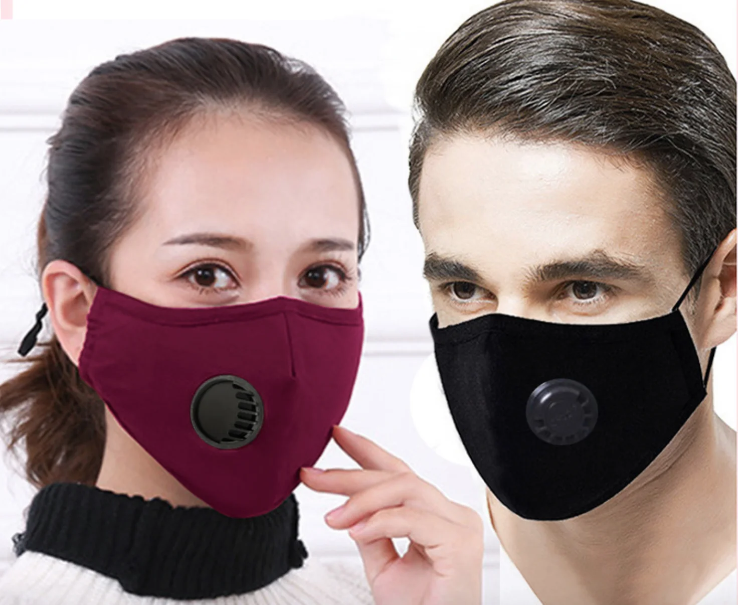 

5pcs Anti Pollution PM2.5 Mask Dust Respirator Washable Reusable Masks Cotton Unisex Mouth Muffle Allergy/Asthma/Travel/ Cycling