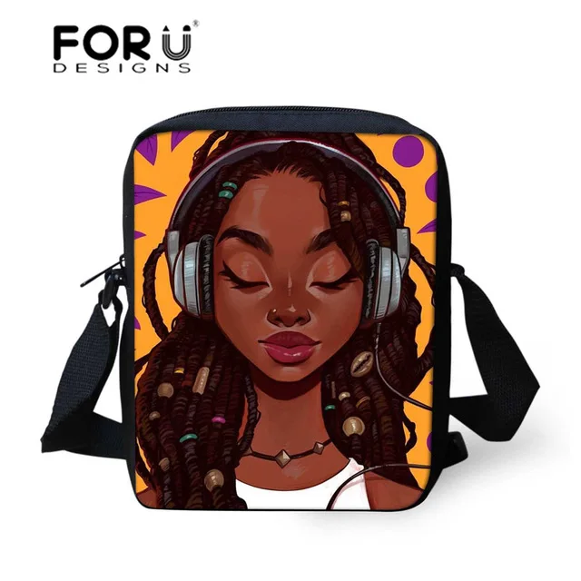 YQ3562E FORUDESIGNS сумки-мессенджеры с принтом таксы, собаки, сумки на плечо для женщин, детей, дорожные повседневные сумки через плечо, маленькая сумка в африканском стиле - Цвет: YQ3562E