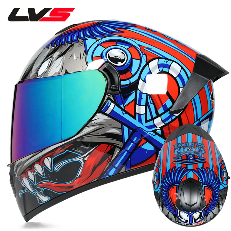 Полнолицевой мотоциклетный шлем гоночный шлем для мотокросса по бездорожью с двойными линзами каск КАСКО де мото мотоциклетный шлем - Цвет: c5