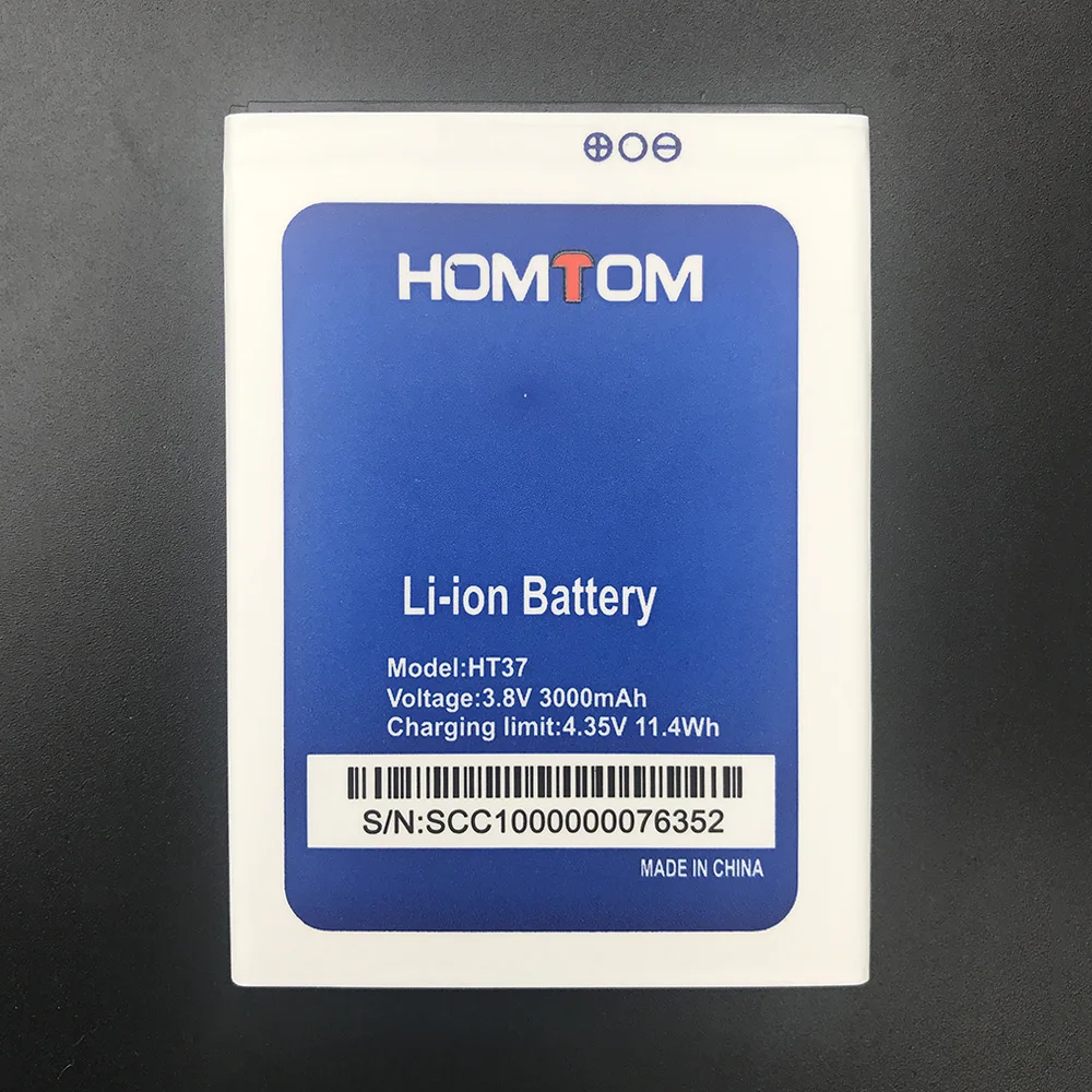 Новинка для HOMTOM HT37 HT 37 батарея большой емкости полная 3000 мАч Замена