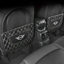 2 шт., автомобильное сиденье, задняя часть, анти-удар, коврик, износостойкий, защитный коврик для MINI F54 F55 F60 R60, автомобильные аксессуары, украшение интерьера, стиль