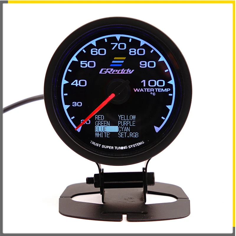 

Racing Gauge GReddi Multi D/A LCD Digital Display Water Temperature Gauge Car Gauge 2.5 Inch 62mm 7 Color in 1