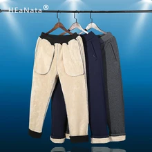 Мужские зимние теплые спортивные штаны, уличные флисовые штаны для бега, утолщенные спортивные штаны для бега в тяжелом весе, уличная одежда для мужчин