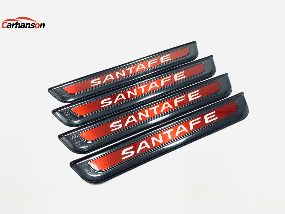 Автомобильный Стайлинг стикер для Hyundai Santafe Santafe Автопринадлежности порога из нержавеющей стали Накладка Защитная крышка полосы