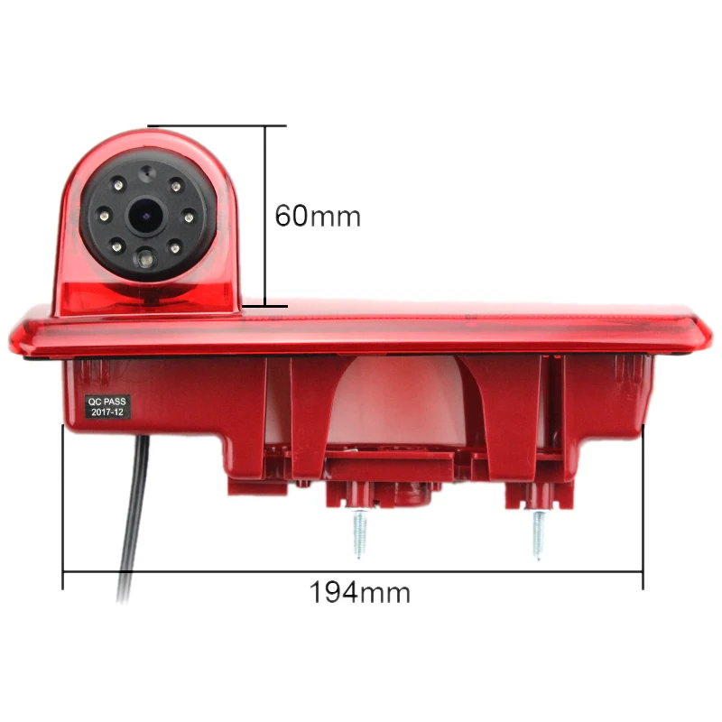 Car Rear View Brake Light Camera Car Parking Reversing Camera 8 Led Light Infrared Night-Vision Camera for Opel Vauxhall Vivaro