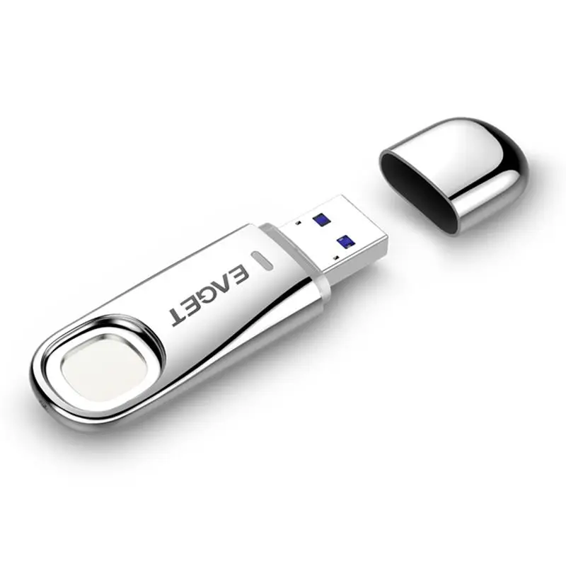 US $28.40 Eaget Fingerprint Recognition USB 30 Flash Drive 128GB Pendrive 64GB Privacy Encrypted Pen Drive 32GB Top Security USB Drive
