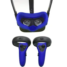 Силиконовая маска для глаз+ контроллер ручка Защитная крышка противоскользящая оболочка игровые аксессуары для Oculus Quest гарнитура VR очки