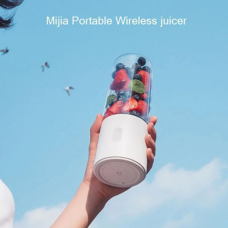 Xiaomi mi jia соковыжималка электрическая чрезвычайно быстрый сок портативный Встроенный аккумулятор автоматическая очистка BXZZJ01YM 350 мл