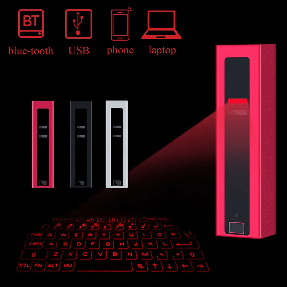 Телефон, ПК, планшет, Bluetooth, Беспроводная usb зарядка, мини умная лазерная проекционная мышь, виртуальная клавиатура, портативный ноутбук для IOS