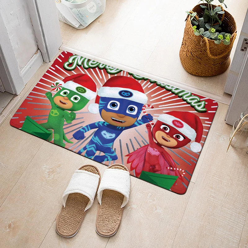 1pcs 40*60 см Pj Маски мультфильм фигура водопоглощающий ковер Catboy Owlette Gekko ковры для дома гостиная игрушки для детей подарок - Цвет: 1pcs
