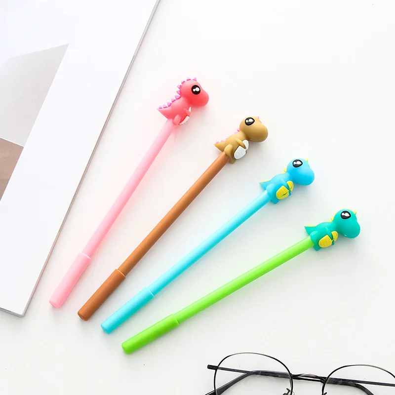 

36pcs Cute Dinosaur Gel Ink Pen 0.5mm Kawaii Smooth Ballpoint Black Pens Kids Child Gift Stationery Office School Supplies H6453
