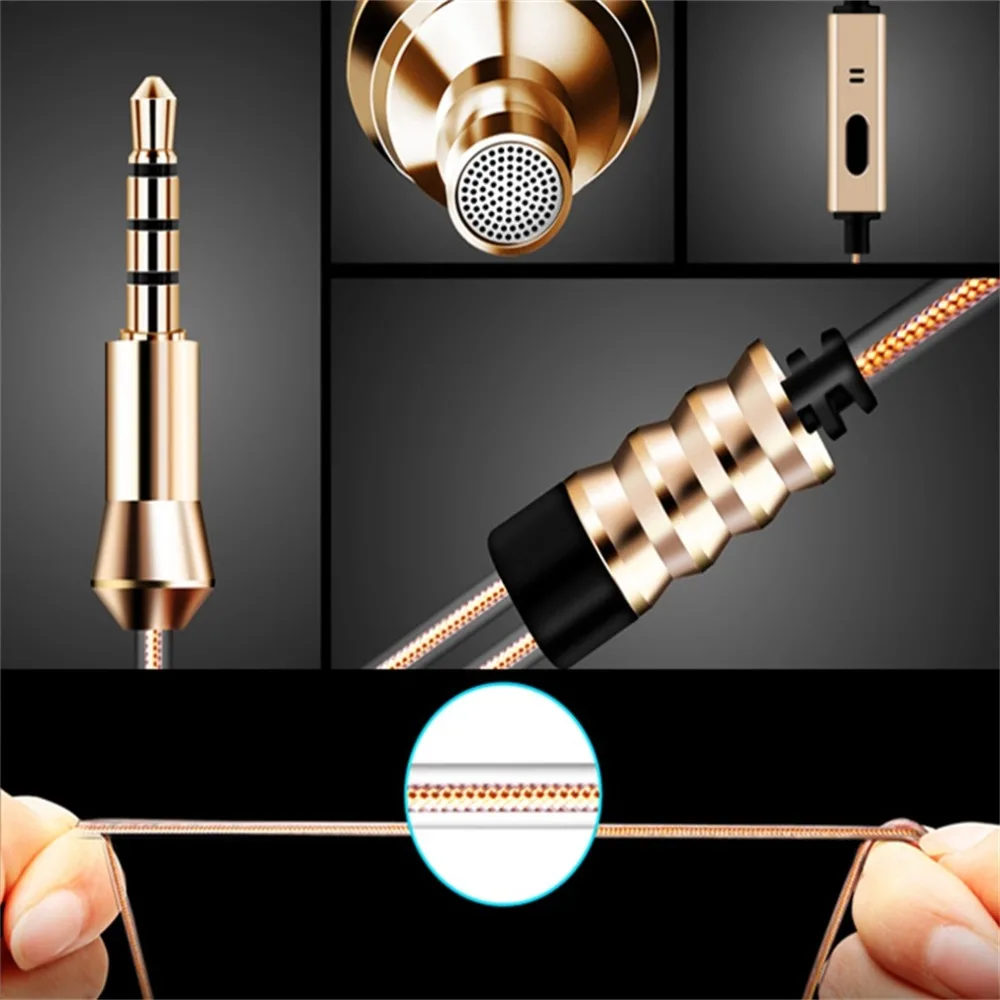 DM5 In Ear Earphones 3.5mm Super Stereo Headset audifonos For iPhone Samsung With Mic Auriculares Fone De Ouvido Auriculares