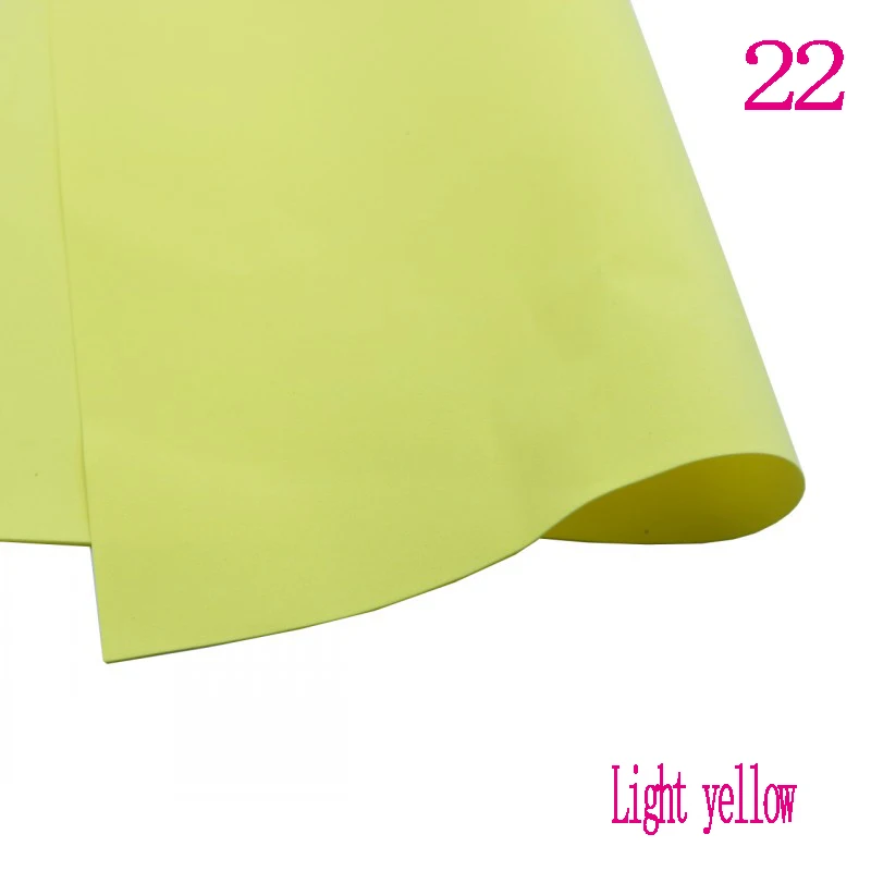 22-light-yellow 50*50 см 1 мм плотная ПЭ пена бумага ручной работы листы губка Скрапбукинг ремесла для цветов фон DIY Подарочная открытка ручной работы Декор - Цвет: 22-light-yellow