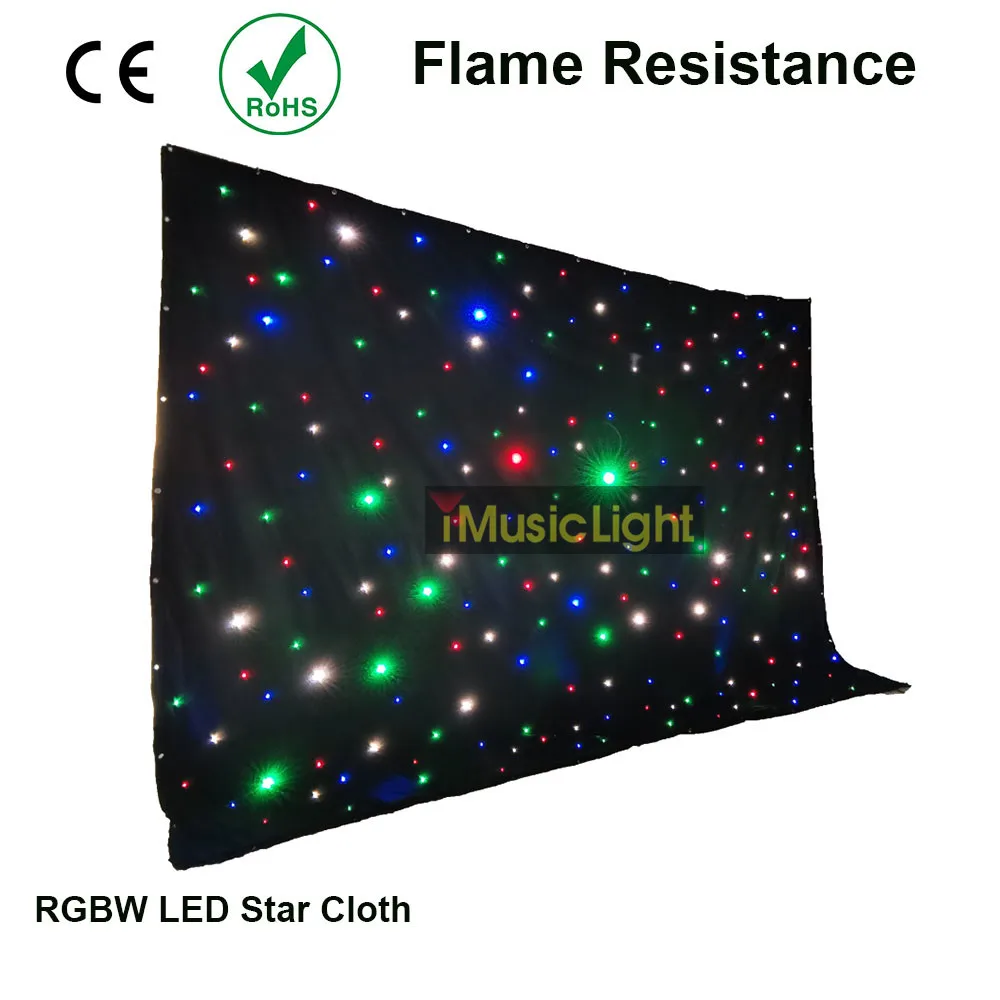 

2Mx3M RGBW LED Star Cloth Backdrop DMX DJ Disco Led Star Vision Cloth With Controller System