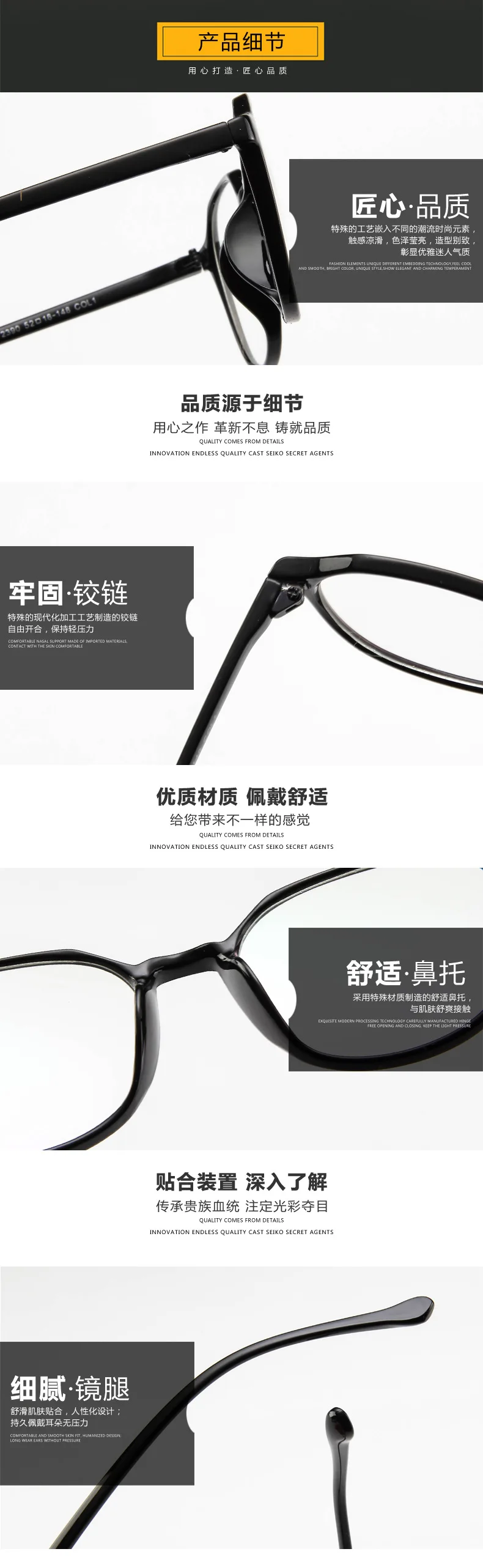 Retro Men Spectacle Frame Women's Glasses Transparent Vintage Square Clear Square Clear Lens Glasses Optical irregular Frame