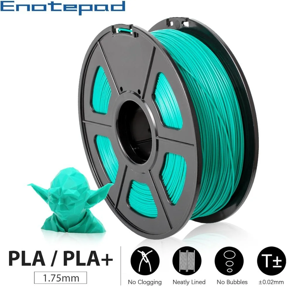 

Enotepad PLA Filament 1.75mm1KG 3D Printing Materials PLA Or PLA PLUS Plastic Granule Pollution-free Material With Fast Ship