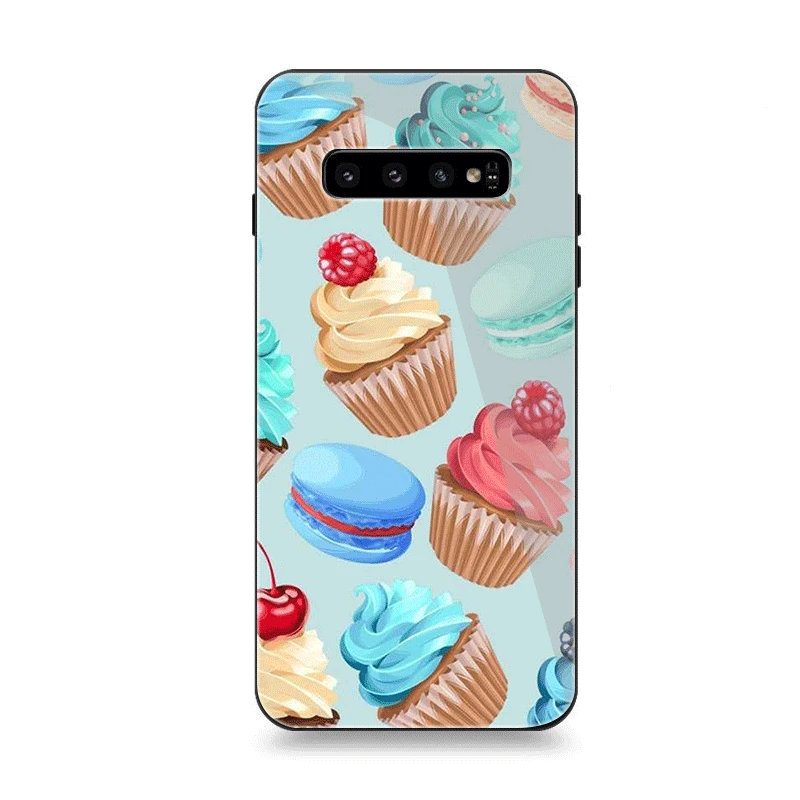 Чехол для телефона Стекло для samsung A70 A50 A30 A40 A20 A60 A10 S7 край S8 S9 S10 Plus Note 8 9 Крышка для торта