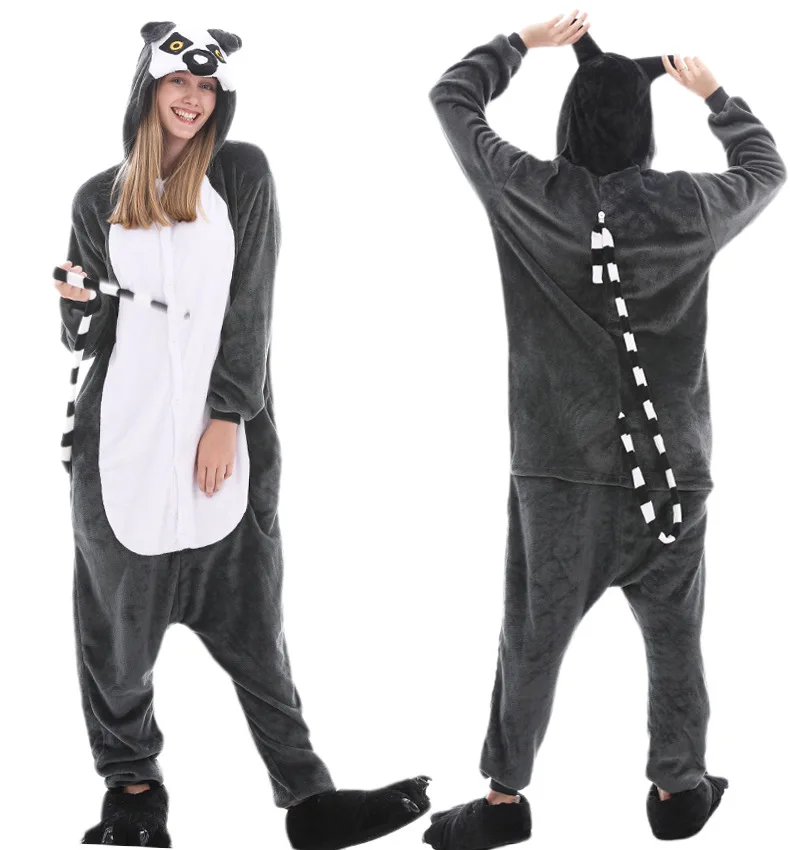 Adult/Kids Winter Woman Whole Pajamas Unicorn Stitch Costume Fancy Animal Anime Cosplay One piece Jumpsuit Halloween Onesie