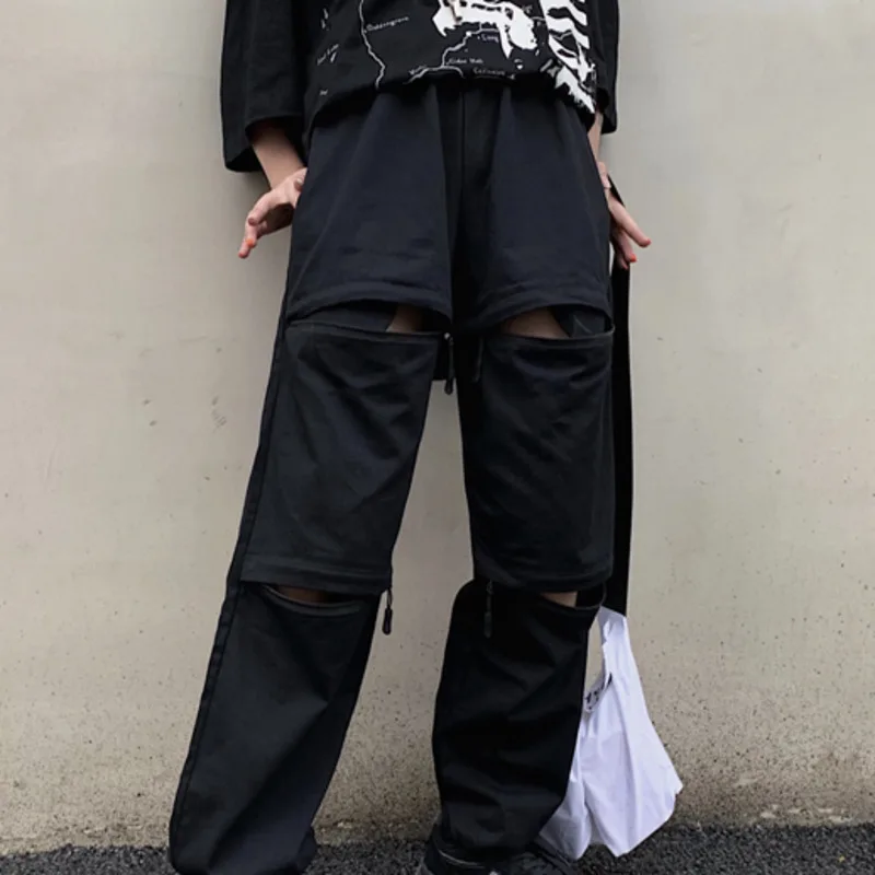 SHENGPALAE новые весенние винтажные Лоскутные джоггеры спортивные штаны Harajuku женские брюки эластичные свободные штаны с высокой талией ZA2472