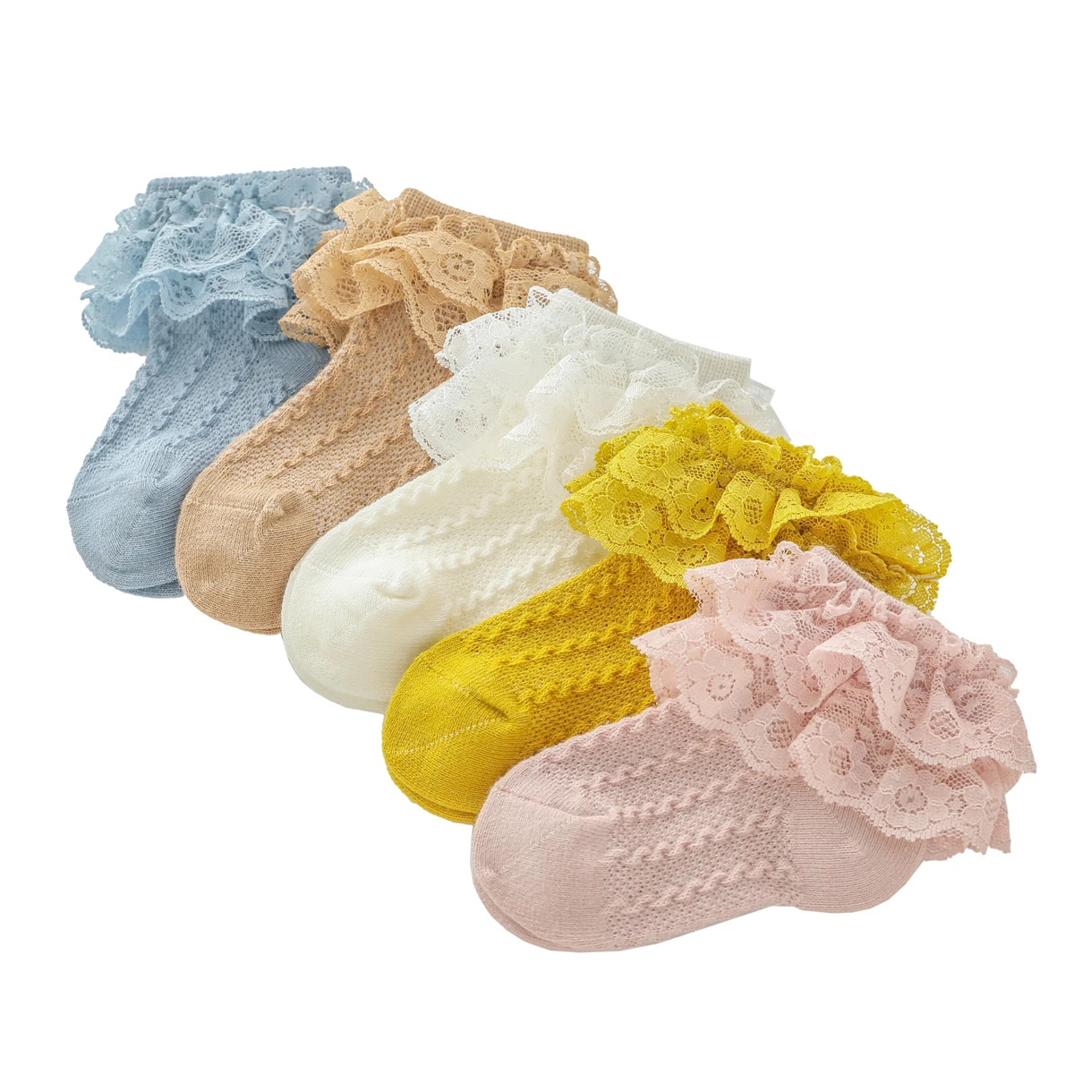 

Pudcoco Baby Stuff Kids Baby Girl Frilly Warm Lace Tutu Socks Infant Newborn Toddler Lace Ruffled Solid Ankle Socks