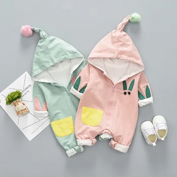 

Spring newborn Baby Boys girls Clothes sets ports suits for infant Baby Boys girl Hooded Clothing Jacket rompers Kids cloth sets