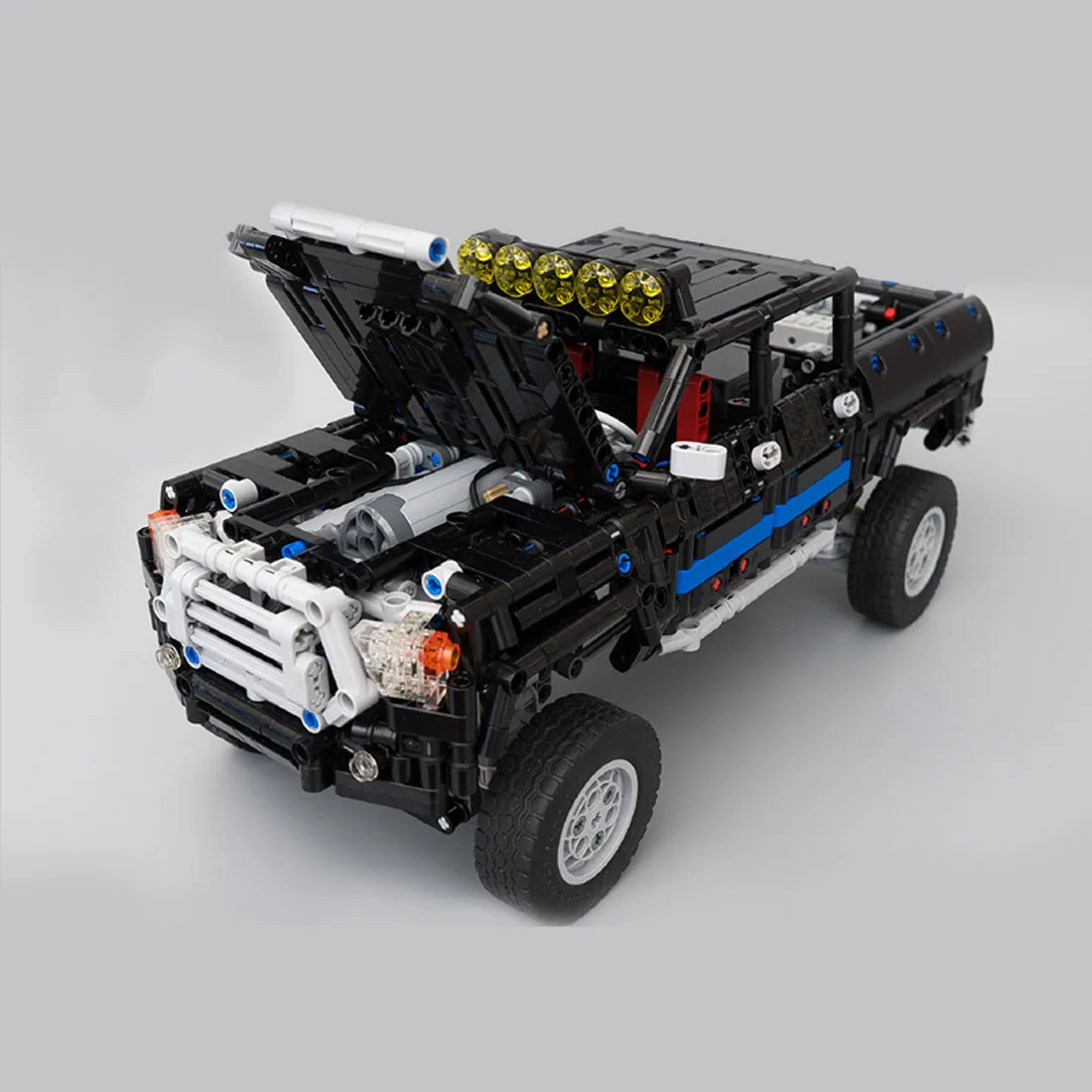 1659 шт MOC RC грузовик модель автомобиля высокого уровня сборки небольшой частиц Строительный блок Набор с мотором и пультом дистанционного управления