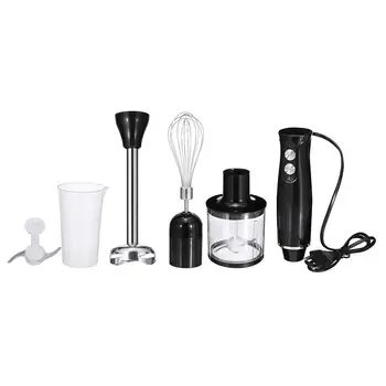 

4-in-1 Hand Blender Multifunctional Stylish Vegetable Meat Mixer Stainless Steel Immersion Stick Grinder