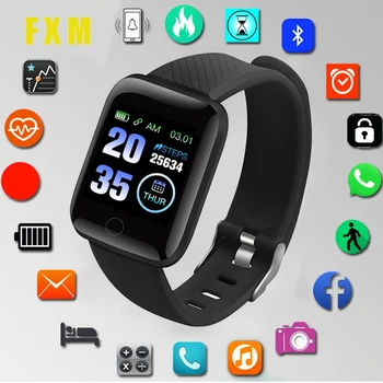 the Mens' Watches Woman Sports Clock Bluetooth Blood Pressure Measurement Heart Rate Monitor Watches 2020 Christmas Child Gift 1