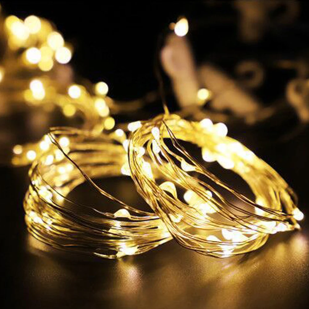 СВЕТОДИОДНЫЙ занавес USB восемь функций с пультом дистанционного управления медные струнные фонарики рождественские гирлянды сказочное освещение, свадебные украшения