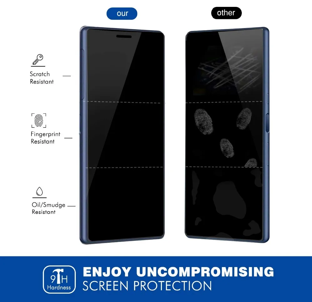 Чехол из закаленного стекла для SONY Xperia 10 PLUS X10 + Защитная пленка экрана L1 L2 L3