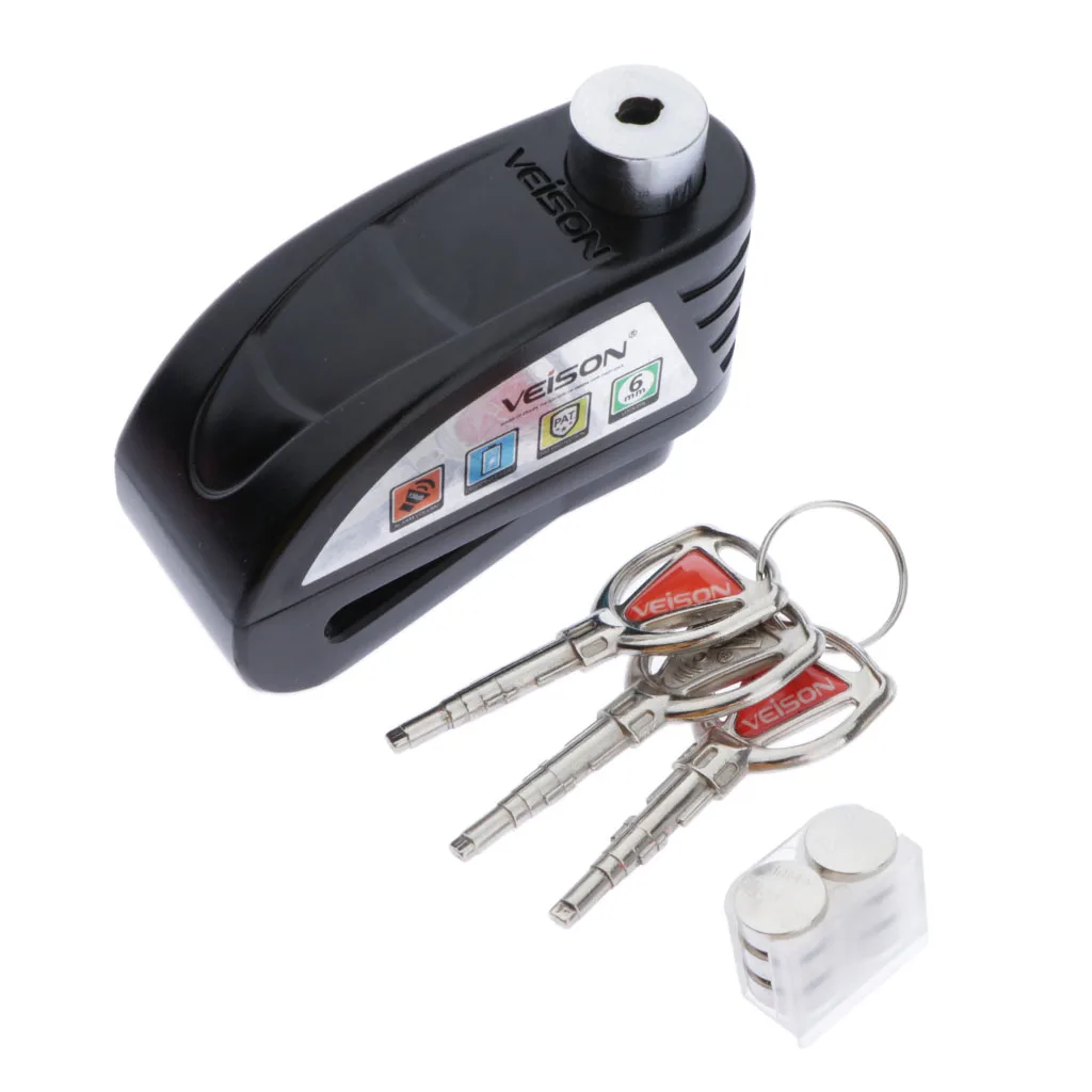 Brake Disc Lock Wheel / Metal Motorcycle Lock With Keys / Valid Lock Slot: 55 Mm