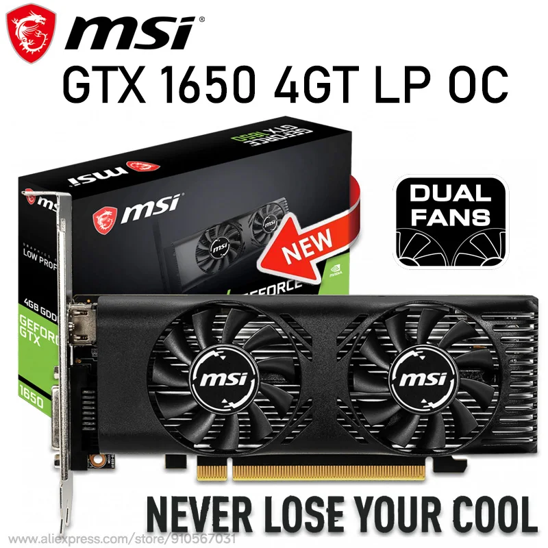 Msi Geforce Gtx 1650 4gt Lp Oc Msi Geforce Gtx 1650 4gt Lp Oc Oc 4gb