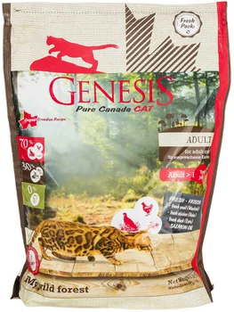 

GENESIS PURE CANADA GENESIS PURE CANADA MY WILD FOREST ADULT bezzernovoy for adult cats with duck, quail and chicken