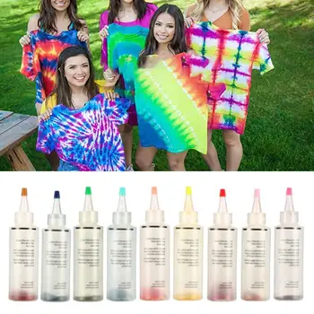 

18 Colors DIY Permanent Fabric Textile Clothes Crafts Tie Dye Kit Pigment Set