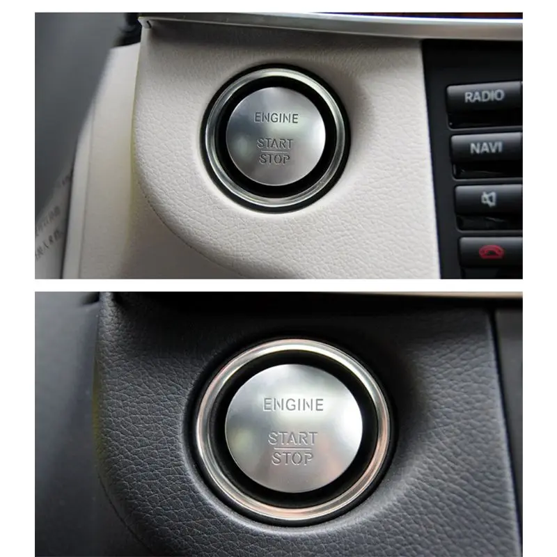 Автомобиль без ключа Start Stop одна кнопка запуска кнопка Зажигания Защитная крышка для Mercedes