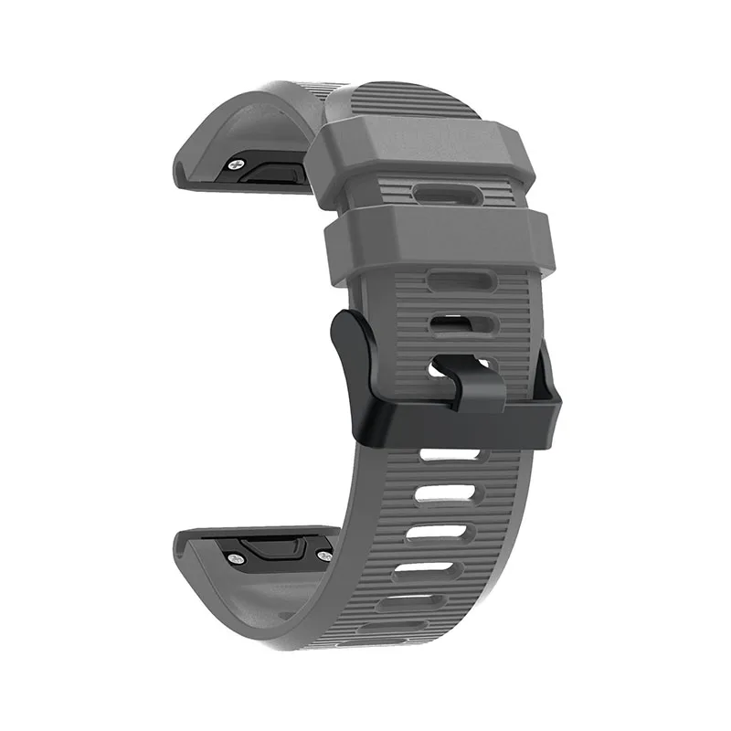 22 26 мм быстросъемный смарт-браслет easyFit для Forerunner 945 935 ремешок для часов Garmin Fenix 6X6 pro 5 5X 3HR силиконовый ремешок - Цвет: Gray